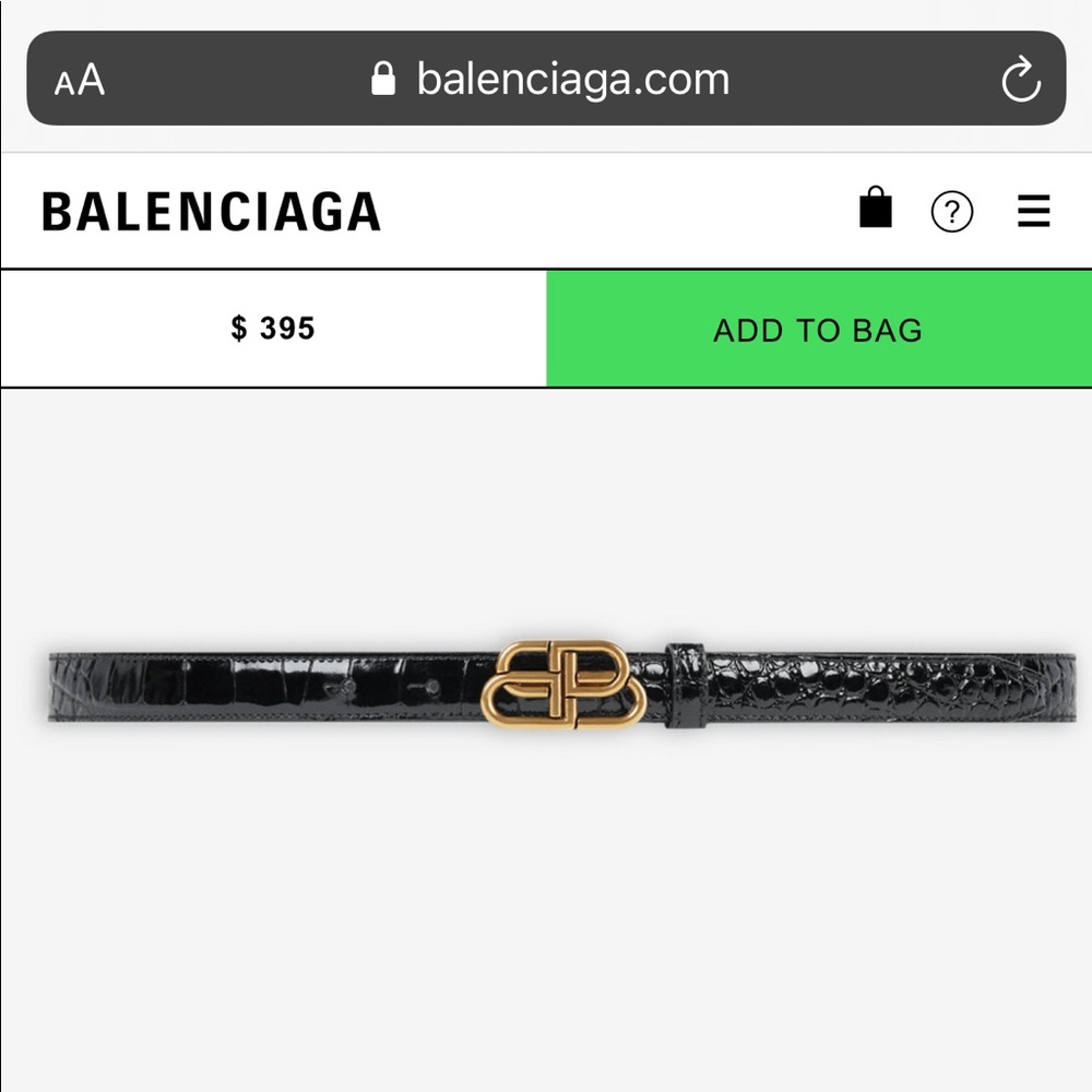 Balenciaga belt BB!